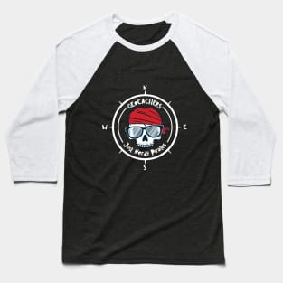 Geocachers - Just Nerdy Pirates Baseball T-Shirt